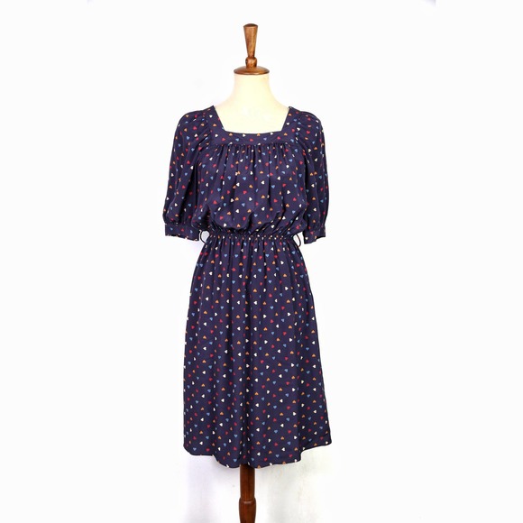 Stephanie Cranford purple rainbow heart dress Size Small - Picture 1 of 10